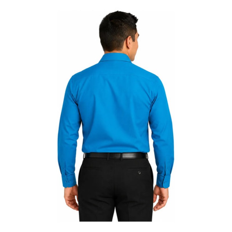 Camisa De Vestir Para Adulto Turquesa 34 A 42 #mlpos_5 | Color: Turquesa - Zanely #color_turquesa_-_zanely #sku_zntr34 #sku_zntr36 #sku_zntr38 #sku_zntr40 #sku_zntr42