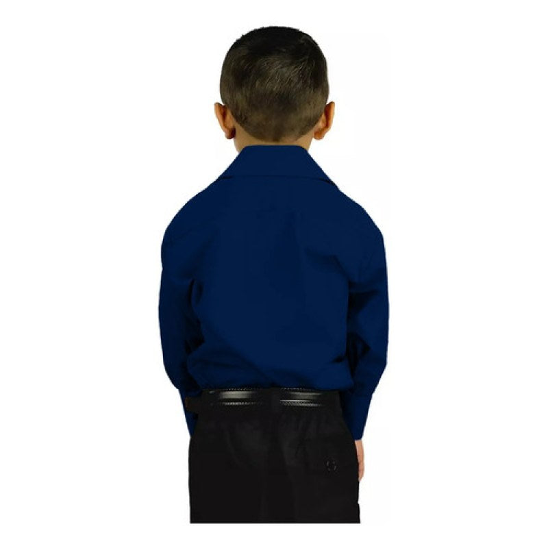 Camisa Vestir Infantil Juvenil Azul Marino Tallas 2 A 16 #mlpos_2 | Color: Azul marino - Rodolfo #color_azul_marino_-_rodolfo #sku_rvmrn02 #sku_rvmrn04 #sku_rvmrn06 #sku_rvmrn08 #sku_rvmrn10 #sku_rvmrn12 #sku_rvmrn14 #sku_rvmrn16