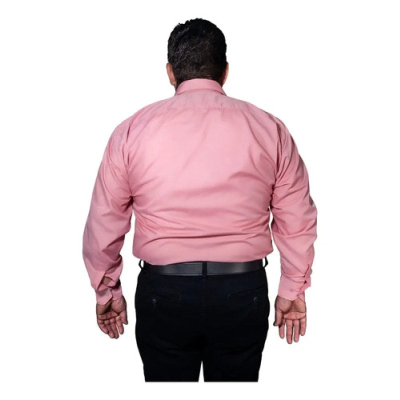 Camisa Vestir Para Adulto Palo De Rosa Tallas Extras 52 A 56 #mlpos_3 | Color: Palo de rosa - Rodolfo #color_palo_de_rosa_-_rodolfo #sku_rvpl52 #sku_rvpl54 #sku_rvpl56