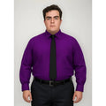 Camisa Vestir De Adulto Morada Tallas Extras 52, 54 Y 56 #mlpos_1 | Color: Morada - Rodolfo #color_morada_-_rodolfo #sku_rvmrd52 #sku_rvmrd54 #sku_rvmrd56
