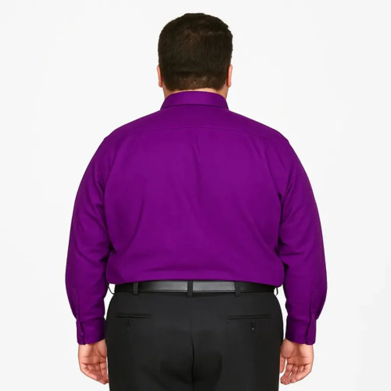 Camisa Vestir De Adulto Morada Tallas Extras 52, 54 Y 56 #mlpos_5 | Color: Morada - Rodolfo #color_morada_-_rodolfo #sku_rvmrd52 #sku_rvmrd54 #sku_rvmrd56
