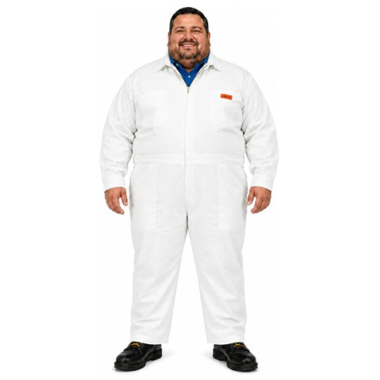 Overol Gabardina Pintor Sanitario Blanco 100% Algodón Extras #mlpos_1 | Color: Blanco #color_blanco #sku_ovbl46 #sku_ovbl48 #sku_ovbl50