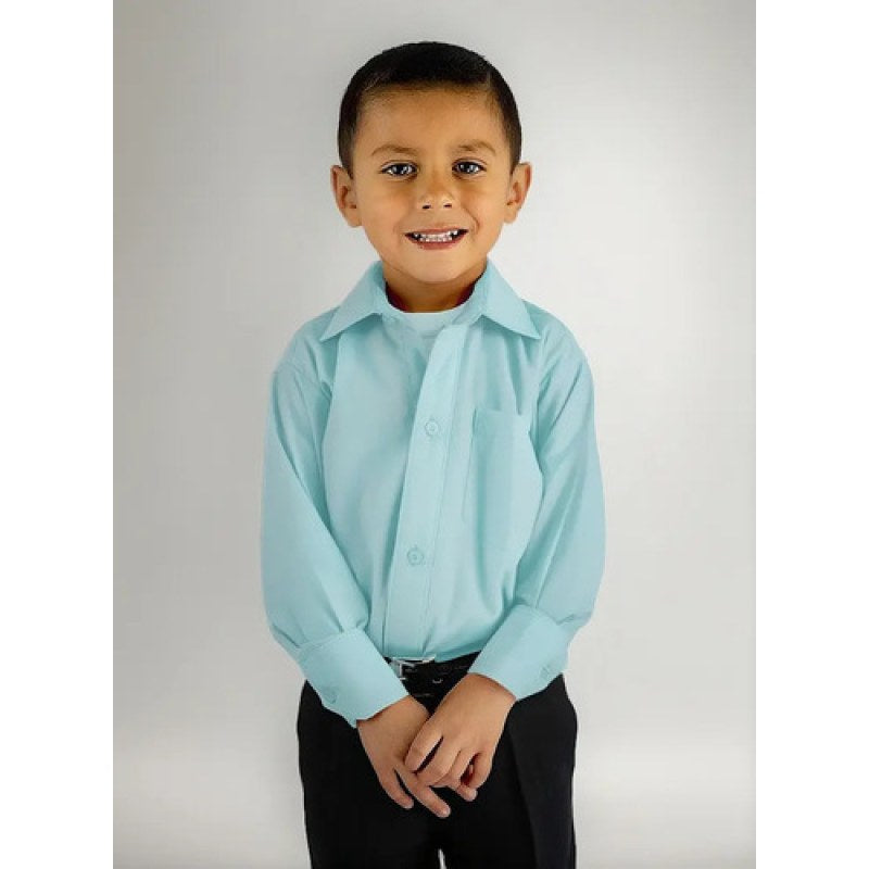 Camisa Vestir Infantil Juvenil Bailables Verde Agua 2 A 16 #mlpos_1 | Color: Agua #color_agua #sku_rvva02 #sku_rvva04 #sku_rvva06 #sku_rvva08 #sku_rvva10 #sku_rvva12 #sku_rvva14 #sku_rvva16