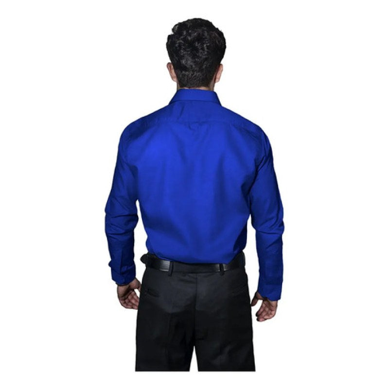 Camisa De Vestir Para Adulto Azul Rey 34 A 42 #mlpos_7 | Color: Azul rey - Zanely #color_azul_rey_-_zanely #sku_znry34 #sku_znry36 #sku_znry38 #sku_znry40 #sku_znry42