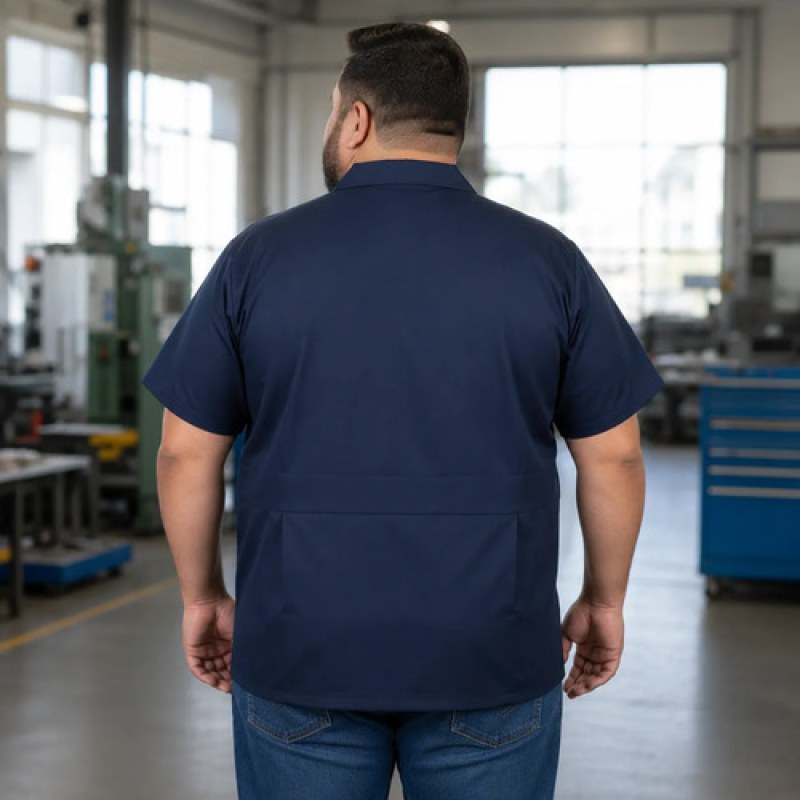 Filipina De Cierre Azul Marino Uso Industrial Limpieza 44-46 #mlpos_2 | Color: Azul marino #color_azul_marino #sku_flmr44 #sku_flmr46
