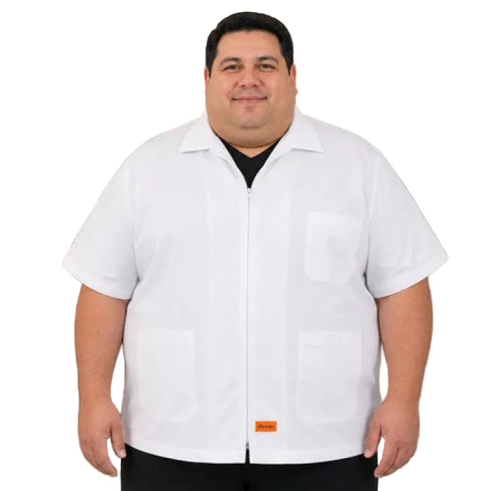 Filipina De Cierre Blanca Uso Clínico Enfermería 44-46 #mlpos_1 | Color: Blanca #color_blanca #sku_flbl44 #sku_flbl46