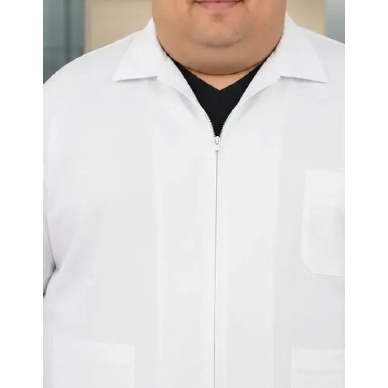 Filipina De Cierre Blanca Uso Clínico Enfermería 44-46 #mlpos_5 | Color: Blanca #color_blanca #sku_flbl44 #sku_flbl46