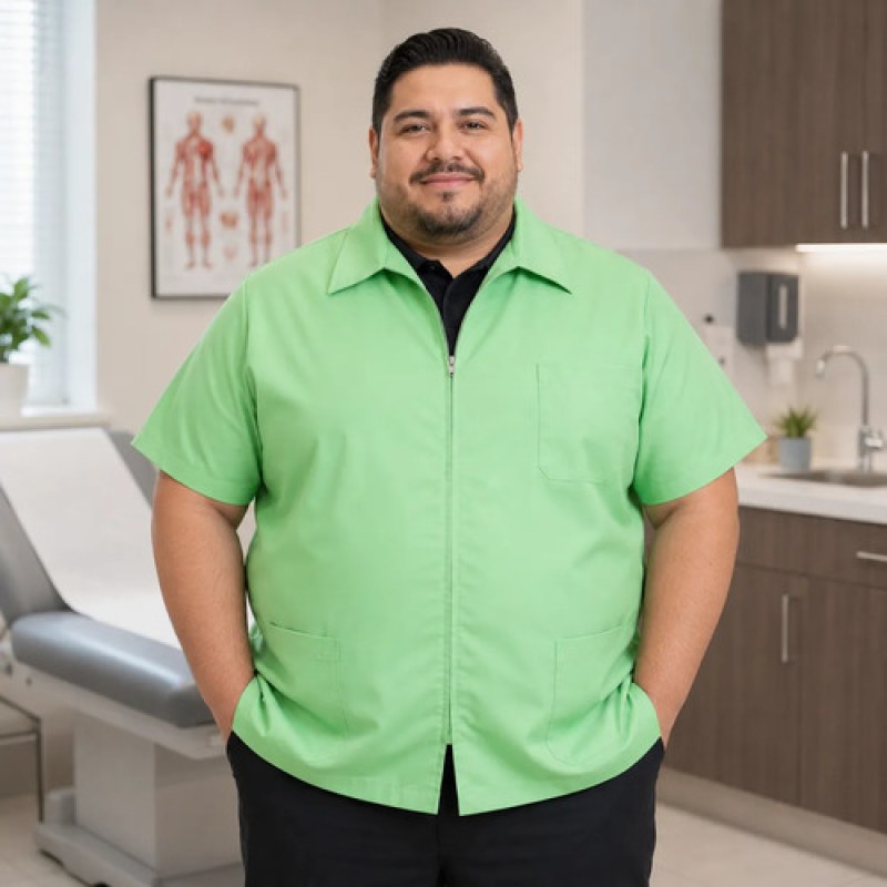 Filipina De Cierre Verde Agua Uso Clínico Hospitalario 44-46 #mlpos_1 | Color: Verde claro #color_verde_claro #sku_flvr44 #sku_flvr46