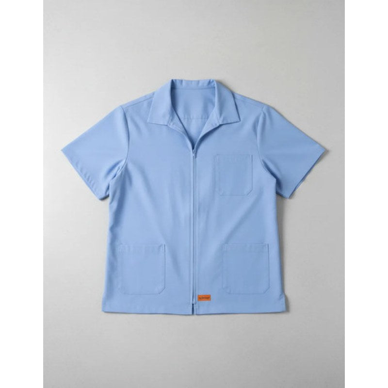 Filipina De Cierre Azul Cielo Uso Clínico Hospitalario Extra #mlpos_6 | Color: Azul cielo #color_azul_cielo #sku_flcl44 #sku_flcl46 #sku_flcl48 #sku_flcl50