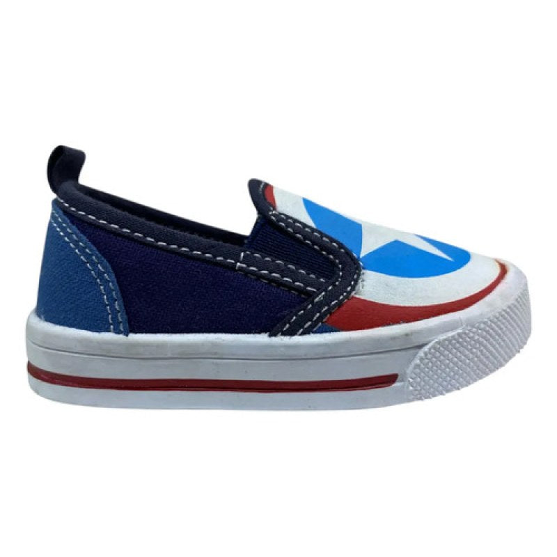 Tenis Capitan America Sin Agujetas Sueco Cerrado Blur #mlpos_5 | Color: Azul marino #color_azul_marino #sku_blur13 #sku_blur15