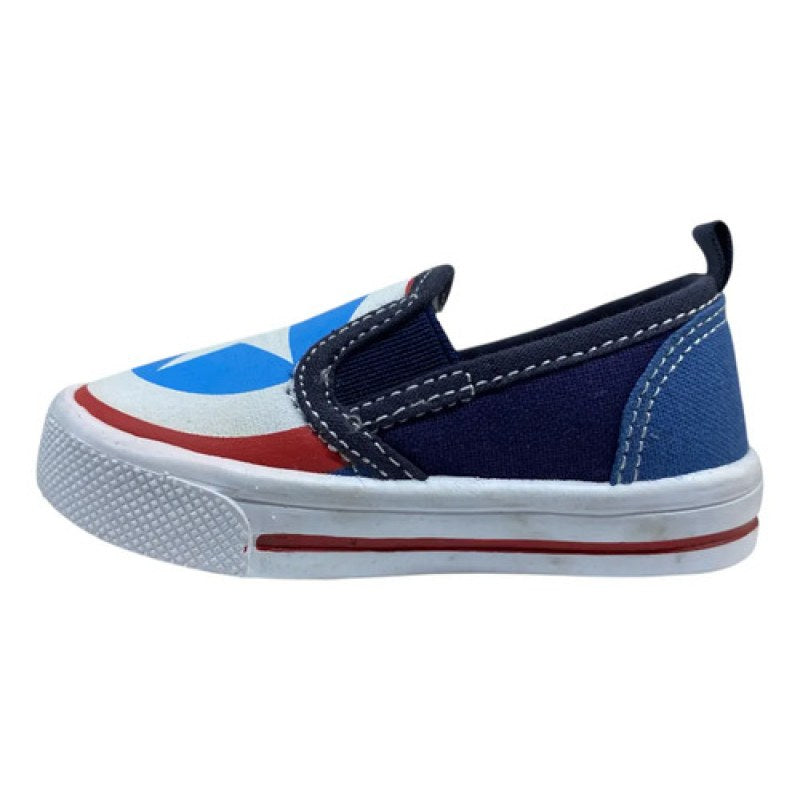 Tenis Capitan America Sin Agujetas Sueco Cerrado Blur #mlpos_6 | Color: Azul marino #color_azul_marino #sku_blur13 #sku_blur15