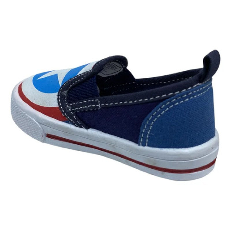 Tenis Capitan America Sin Agujetas Sueco Cerrado Blur #mlpos_8 | Color: Azul marino #color_azul_marino #sku_blur13 #sku_blur15