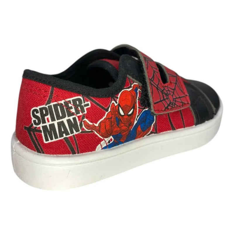 Tenis Marvel Comics Spider Man Hombre Araña Para Niño #mlpos_14 | Color: Claudio - Negro #color_claudio_-_negro #sku_claudio-rojo-negro-14 #sku_claudio-rojo-negro-15 #sku_claudio-rojo-negro-16 #sku_claudio-rojo-negro-17 #sku_claudio-rojo-negro-18 #sku_claudio-rojo-negro-19