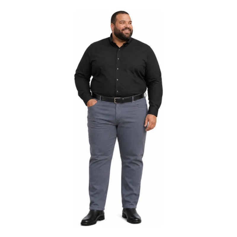 Pantalón Furor Maverick Gabardina Corte Recto Regular 38-42 #mlpos_12 | Color: Gris Oxford #color_gris_oxford #sku_mvgox3832 #sku_mvgox4032 #sku_mvgox4232
