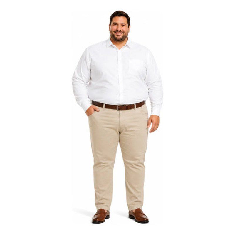 Pantalón Furor Maverick Gabardina Corte Recto Regular 38-42 #mlpos_3 | Color: Beige #color_beige #sku_mvgkh3832 #sku_mvgkh4032 #sku_mvgkh4232