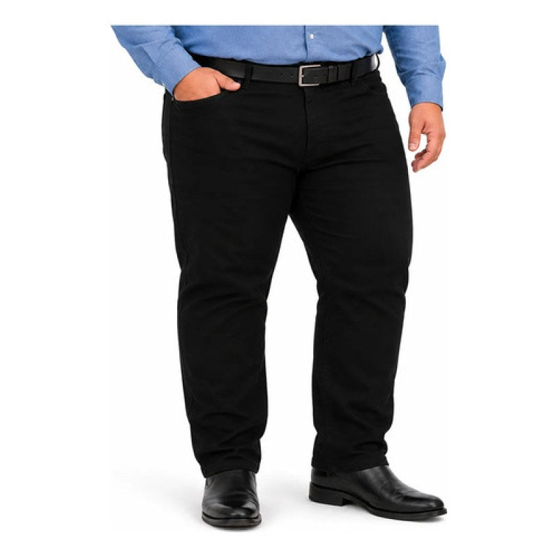 Pantalón Furor Maverick Gabardina Corte Recto Regular 38-42 #mlpos_4 | Color: Negro #color_negro #sku_mvgng3832 #sku_mvgng4032 #sku_mvgng4232