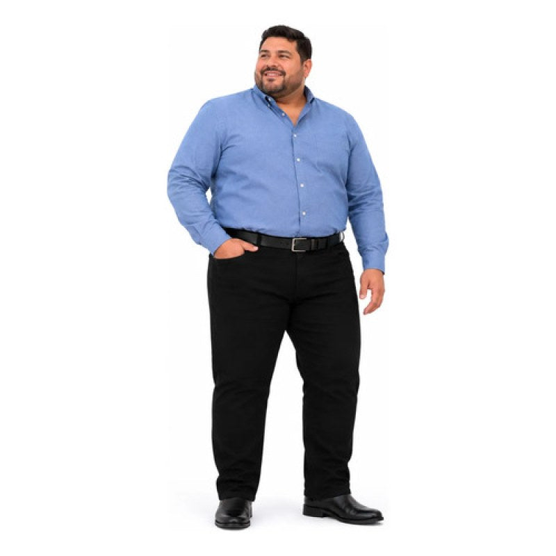 Pantalón Furor Maverick Gabardina Corte Recto Regular 38-42 #mlpos_6 | Color: Negro #color_negro #sku_mvgng3832 #sku_mvgng4032 #sku_mvgng4232