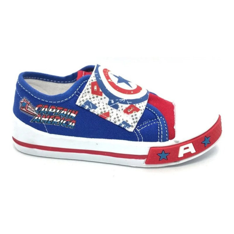 Tenis Capitan America Avenger Vengador Marvel Comics Adam #mlpos_3 | Color: Azul #color_azul #sku_2599510512 #sku_2599510513 #sku_2599510514 #sku_2599510515