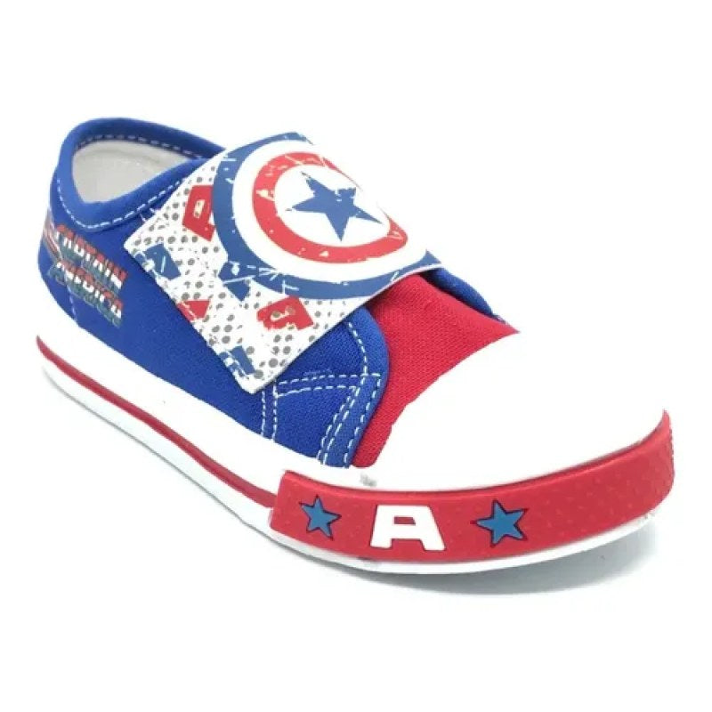 Tenis Capitan America Avenger Vengador Marvel Comics Adam #mlpos_4 | Color: Azul #color_azul #sku_2599510512 #sku_2599510513 #sku_2599510514 #sku_2599510515