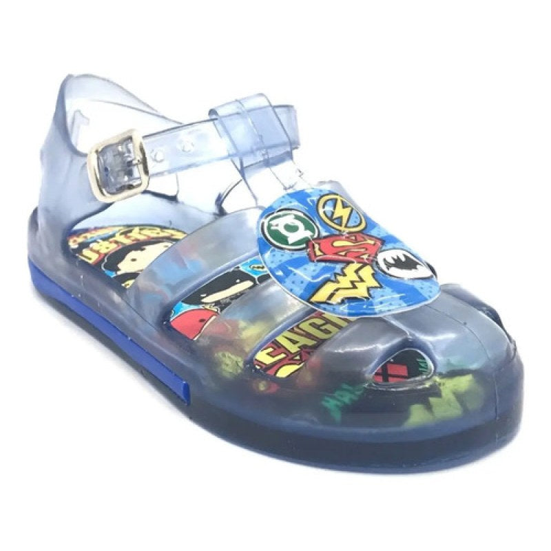 Sandalia Huarache Liga De La Justicia Superman Vulcano #mlpos_1 | Color: Azul marino #color_azul_marino #sku_2629168712 #sku_2629168713