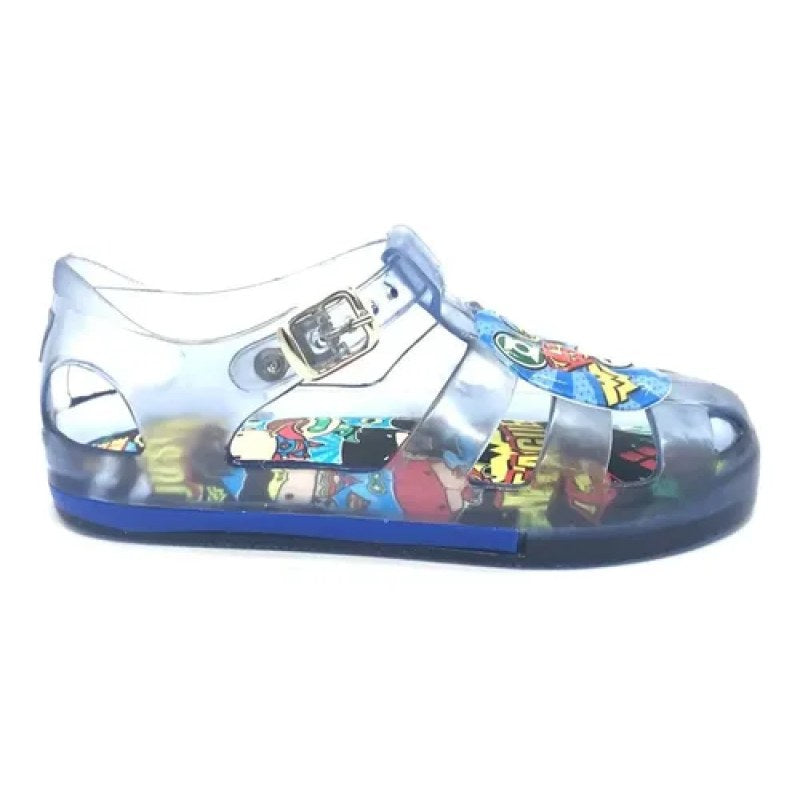 Sandalia Huarache Liga De La Justicia Superman Vulcano #mlpos_2 | Color: Azul marino #color_azul_marino #sku_2629168712 #sku_2629168713