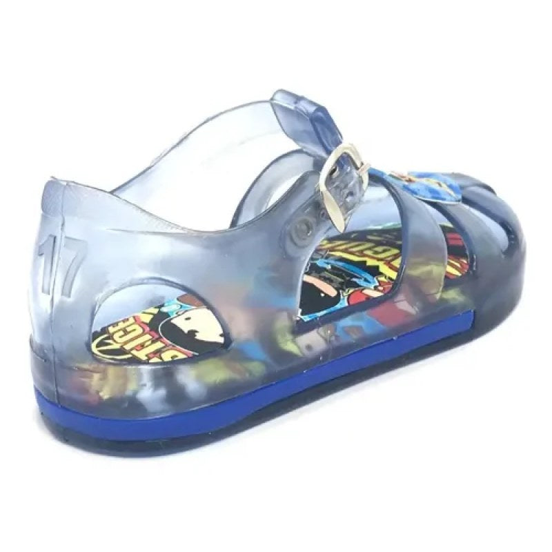 Sandalia Huarache Liga De La Justicia Superman Vulcano #mlpos_3 | Color: Azul marino #color_azul_marino #sku_2629168712 #sku_2629168713