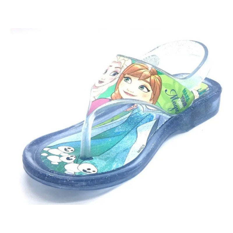 Sandalia Chancla Pata De Gallo Disney Frozen Elsa Y Ana #mlpos_18 | Color: Viviana - Cristal #color_viviana_-_cristal #sku_viviana-13 #sku_viviana-14