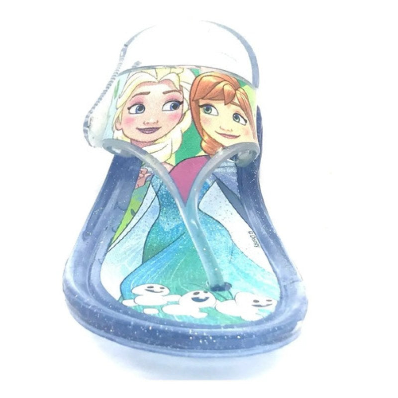 Sandalia Chancla Pata De Gallo Disney Frozen Elsa Y Ana #mlpos_19 | Color: Viviana - Cristal #color_viviana_-_cristal #sku_viviana-13 #sku_viviana-14