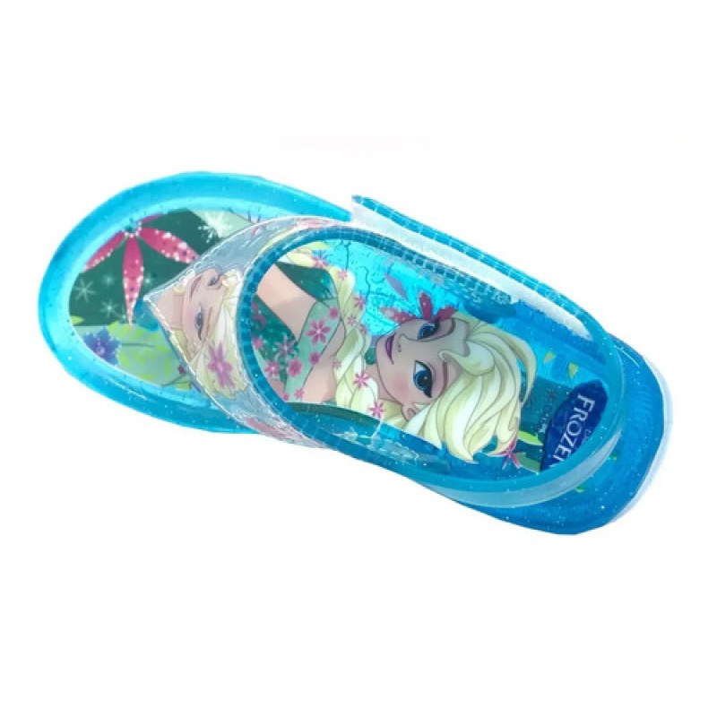 Sandalia Chancla Pata De Gallo Disney Frozen Elsa Y Ana #mlpos_9 | Color: Rebeca - Celeste #color_rebeca_-_celeste #sku_rebeca-13 #sku_rebeca-14