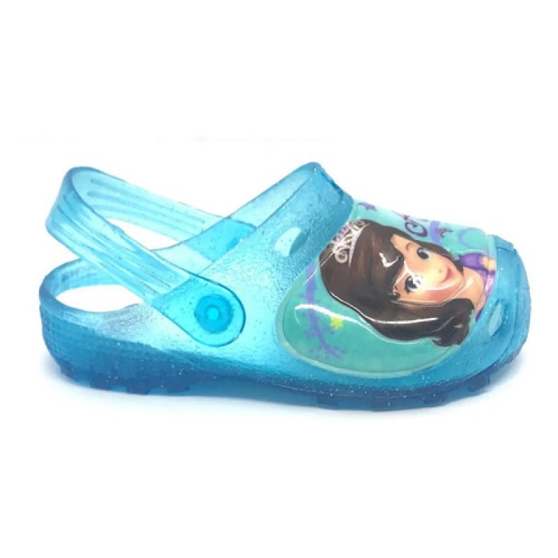 Sandalia Chancla Sueco Princesita Sofia Veronica Celeste #mlpos_3 | Color: Celeste #color_celeste #sku_2629048913 #sku_2629048915
