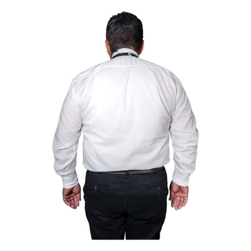 Camisa Zanely Smoking Cuello De Paloma Mancuernillas Extras #mlpos_4 | Color: Blanca #color_blanca #sku_znplm44 #sku_znplm46 #sku_znplm48 #sku_znplm50