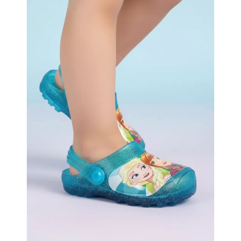 Sandalia Chancla Sueco Entrenador Disney Frozen Elsa Y Ana #mlpos_12 | Color: Valentina - Celeste #color_valentina_-_celeste #sku_valentina-celeste-13 #sku_valentina-celeste-14