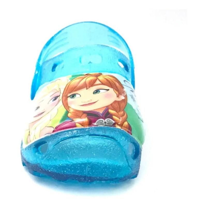 Sandalia Chancla Sueco Entrenador Disney Frozen Elsa Y Ana #mlpos_18 | Color: Valentina - Celeste #color_valentina_-_celeste #sku_valentina-celeste-13 #sku_valentina-celeste-14