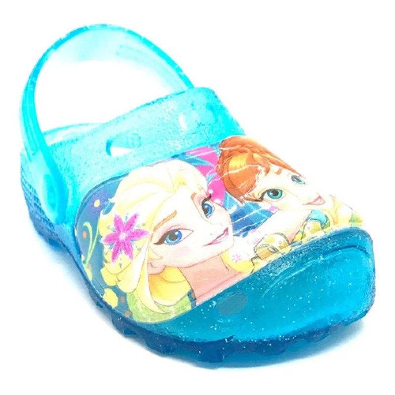 Sandalia Chancla Sueco Entrenador Disney Frozen Elsa Y Ana #mlpos_3 | Color: Romy - Celeste #color_romy_-_celeste #sku_romy-celeste-13 #sku_romy-celeste-14