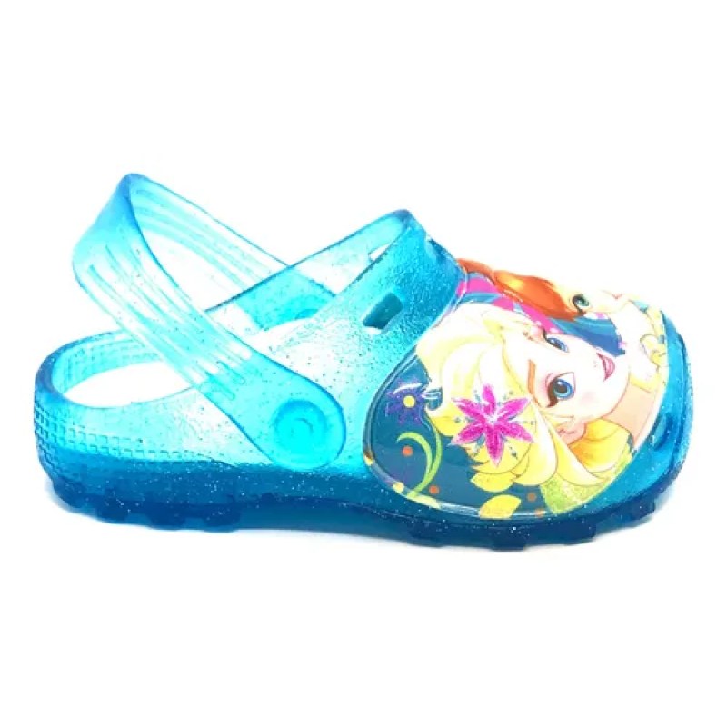Sandalia Chancla Sueco Entrenador Disney Frozen Elsa Y Ana #mlpos_4 | Color: Romy - Celeste #color_romy_-_celeste #sku_romy-celeste-13 #sku_romy-celeste-14