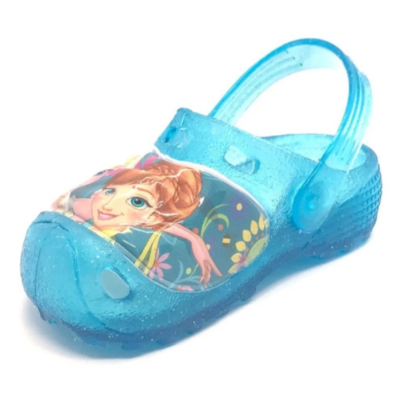 Sandalia Chancla Sueco Entrenador Disney Frozen Elsa Y Ana #mlpos_7 | Color: Romy - Celeste #color_romy_-_celeste #sku_romy-celeste-13 #sku_romy-celeste-14