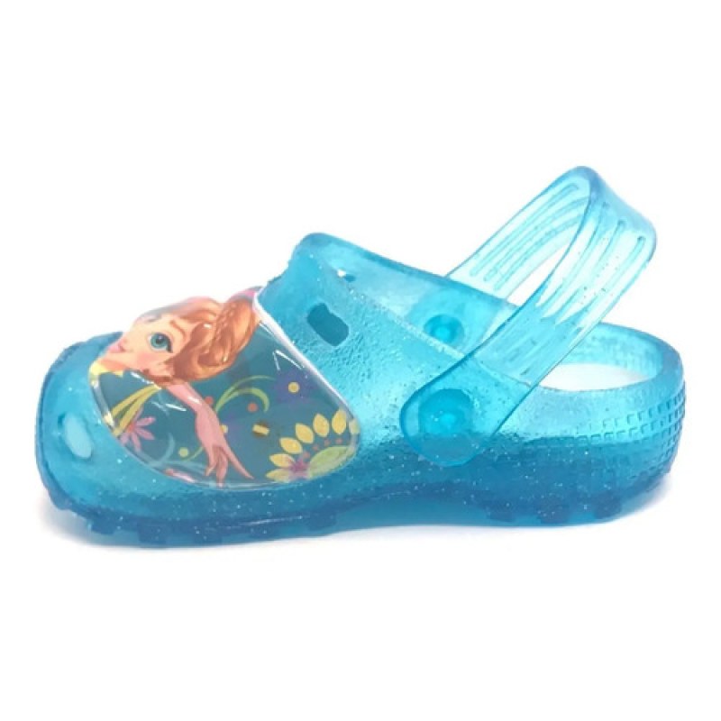 Sandalia Chancla Sueco Entrenador Disney Frozen Elsa Y Ana #mlpos_8 | Color: Romy - Celeste #color_romy_-_celeste #sku_romy-celeste-13 #sku_romy-celeste-14
