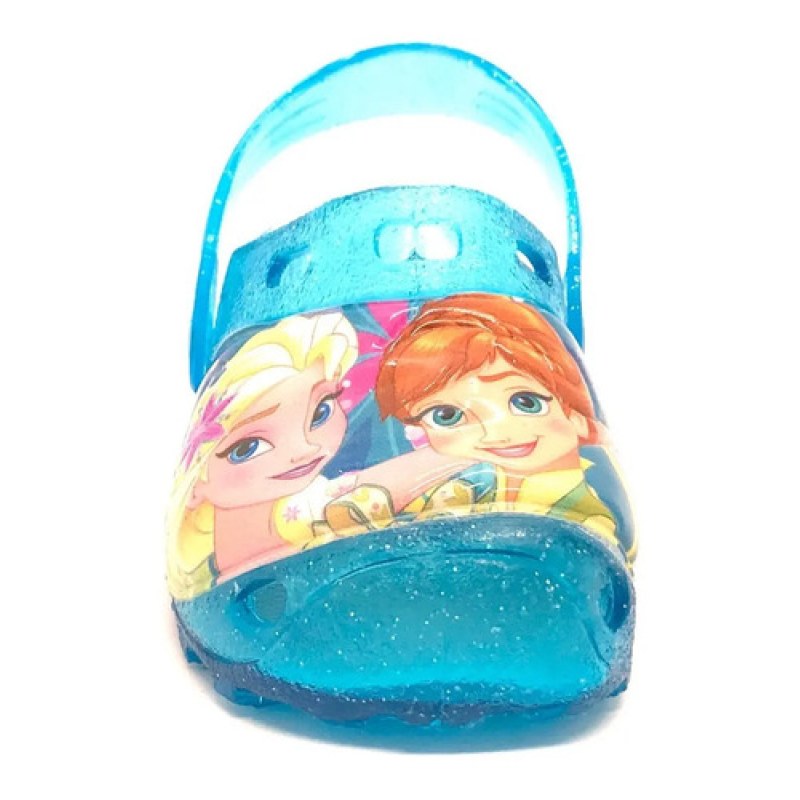 Sandalia Chancla Sueco Entrenador Disney Frozen Elsa Y Ana #mlpos_9 | Color: Romy - Celeste #color_romy_-_celeste #sku_romy-celeste-13 #sku_romy-celeste-14