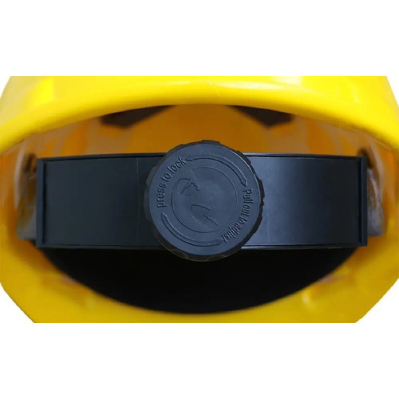 Casco Seguridad Jyrsa Ajuste Matraca Dieléctrico Certificado #mlpos_11 | Color: Amarillo #color_amarillo #sku_eco-2017amk