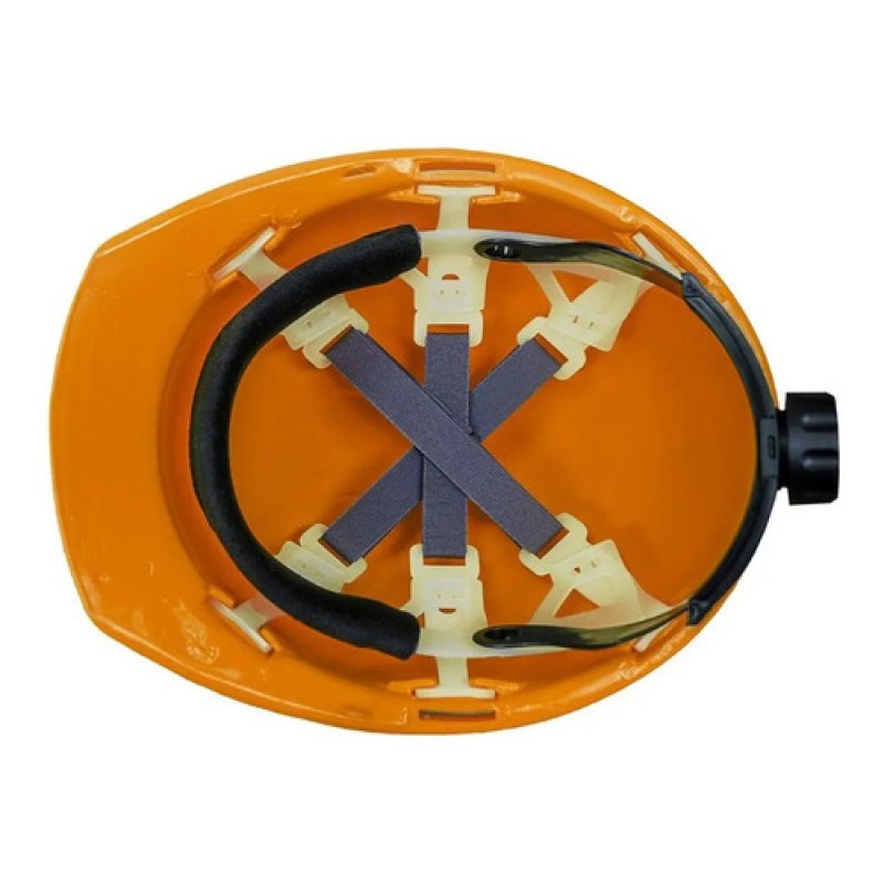 Casco Seguridad Jyrsa Ajuste Matraca Dieléctrico Certificado #mlpos_6 | Color: Naranja #color_naranja #sku_eco-2017ank