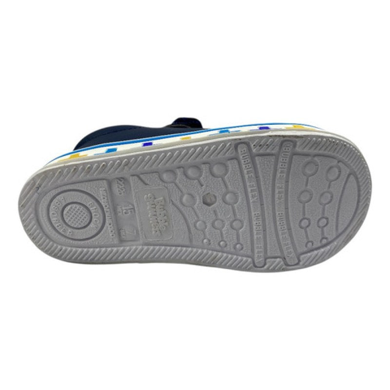 Tenis Niño Bubble Gummers Resistente Suela Protección Punta  #mlpos_13 | Color: Morris - Marino/Rey #color_morris_-_marinorey #sku_morris-marino-rey-12 #sku_morris-marino-rey-15