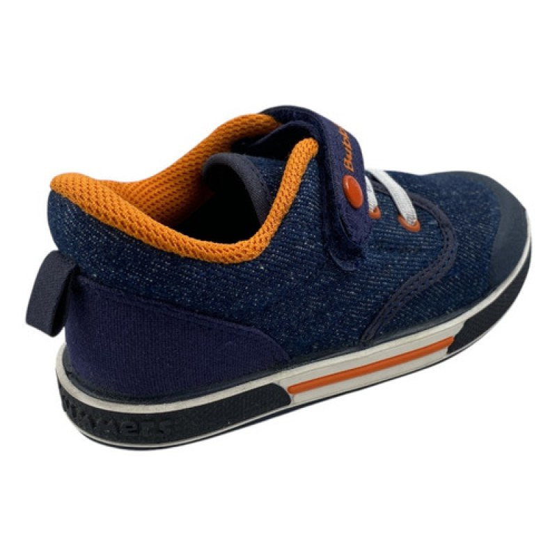 Tenis Niño Bubble Gummers Resistente Suela Protección Punta  #mlpos_16 | Color: Javy - Marino/Naranja #color_javy_-_marinonaranja #sku_javy-marino-16