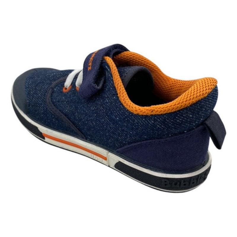 Tenis Niño Bubble Gummers Resistente Suela Protección Punta  #mlpos_17 | Color: Javy - Marino/Naranja #color_javy_-_marinonaranja #sku_javy-marino-16