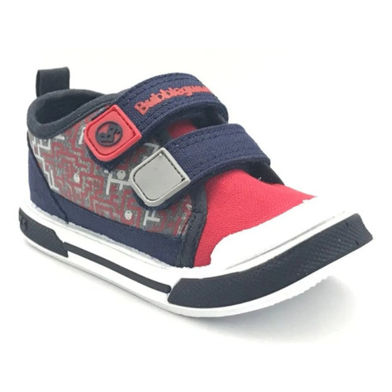 Tenis Niño Bubble Gummers Resistente Suela Protección Punta  #mlpos_2 | Color: Irlanda - Marino/Rojo #color_irlanda_-_marinorojo #sku_irlandamrrj14 #sku_irlandamrrj17