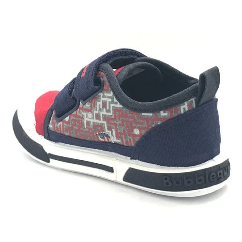 Tenis Niño Bubble Gummers Resistente Suela Protección Punta  #mlpos_4 | Color: Irlanda - Marino/Rojo #color_irlanda_-_marinorojo #sku_irlandamrrj14 #sku_irlandamrrj17