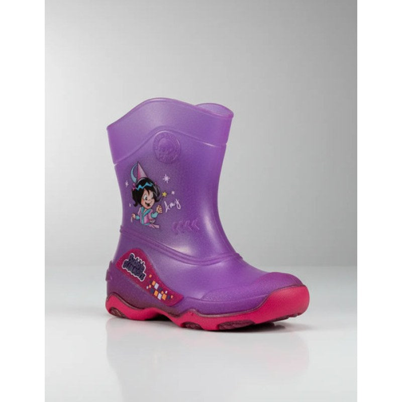 Bota De Niña Bubble Gummers Para Lluvia Impermeable Durable #mlpos_10 | Color: Burbujas - Lila cristal con bugambilia #color_burbujas_-_lila_cristal_con_bugambilia #sku_burbujas-lila-cristal-16 #sku_burbujas-lila-cristal-19 #sku_burbujas-lila-cristal-20 #sku_burbujas-lila-cristal-21