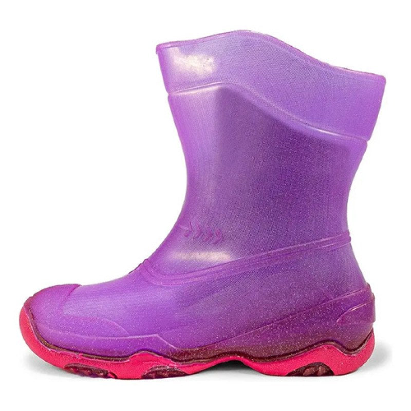 Bota De Niña Bubble Gummers Para Lluvia Impermeable Durable #mlpos_12 | Color: Burbujas - Lila cristal con bugambilia #color_burbujas_-_lila_cristal_con_bugambilia #sku_burbujas-lila-cristal-16 #sku_burbujas-lila-cristal-19 #sku_burbujas-lila-cristal-20 #sku_burbujas-lila-cristal-21