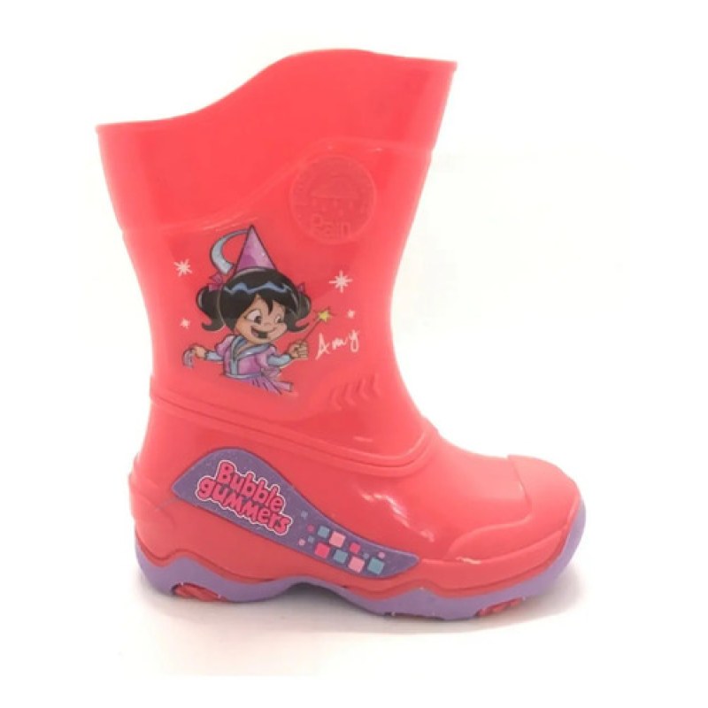 Bota De Niña Bubble Gummers Para Lluvia Impermeable Durable #mlpos_16 | Color: Burbujas - Coral Lila #color_burbujas_-_coral_lila #sku_burbujas-coral-20
