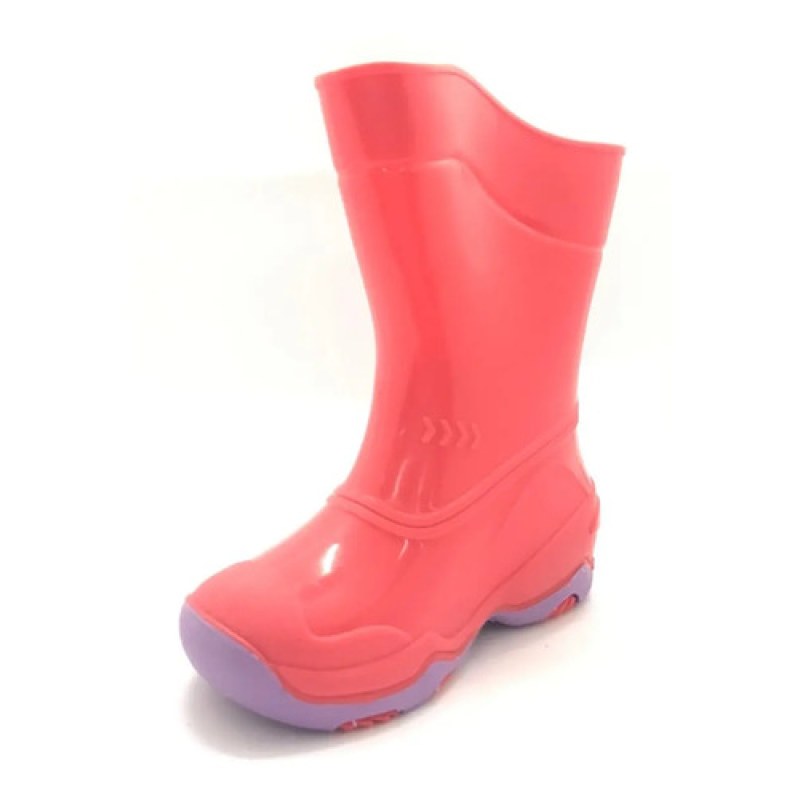 Bota De Niña Bubble Gummers Para Lluvia Impermeable Durable #mlpos_21 | Color: Burbujas - Coral Lila #color_burbujas_-_coral_lila #sku_burbujas-coral-20