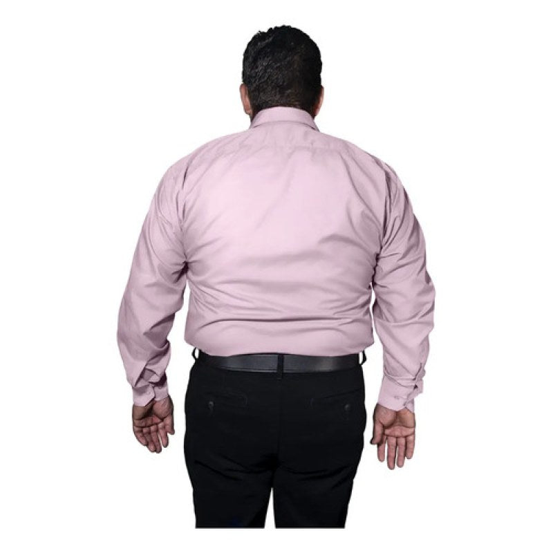 Camisa Vestir Adulto Rosa Pastel Tallas Extras 52, 54, Y 56 #mlpos_3 | Color: Rosa pastel - Zanely #color_rosa_pastel_-_zanely #sku_znrs52 #sku_znrs54 #sku_znrs56